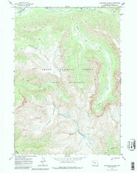 Download a high-resolution, GPS-compatible USGS topo map for Thorofare Plateau, WY (1981 edition)