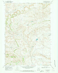 Download a high-resolution, GPS-compatible USGS topo map for Three Buttes, WY (1973 edition)