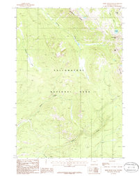 Download a high-resolution, GPS-compatible USGS topo map for Three Rivers Peak, WY (1986 edition)