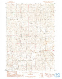Download a high-resolution, GPS-compatible USGS topo map for Threemile Creek Reservoir, WY (1992 edition)