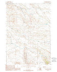 Download a high-resolution, GPS-compatible USGS topo map for Tonopah Ridge, WY (1988 edition)