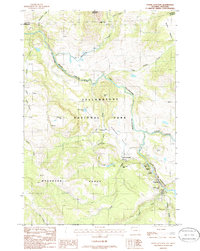 preview thumbnail of historical topo map of Park County, WY in 1986