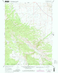 Download a high-resolution, GPS-compatible USGS topo map for Trent Creek, WY (1984 edition)