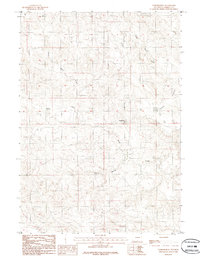 Download a high-resolution, GPS-compatible USGS topo map for Turnercrest, WY (1986 edition)