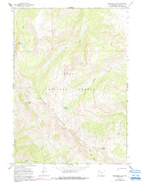 Download a high-resolution, GPS-compatible USGS topo map for Turquoise Lake, WY (1991 edition)