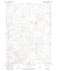 Download a high-resolution, GPS-compatible USGS topo map for Twelvemile Knoll, WY (1980 edition)