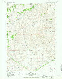 Download a high-resolution, GPS-compatible USGS topo map for Twentyone Creek, WY (1967 edition)