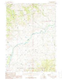 Download a high-resolution, GPS-compatible USGS topo map for Twin Creek, WY (1988 edition)