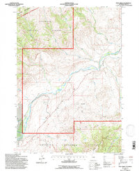 Download a high-resolution, GPS-compatible USGS topo map for Twin Creek, WY (1997 edition)