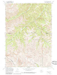 Download a high-resolution, GPS-compatible USGS topo map for Twin Peaks, WY (1985 edition)