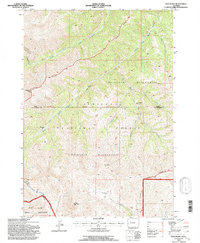 Download a high-resolution, GPS-compatible USGS topo map for Twin Peaks, WY (1997 edition)