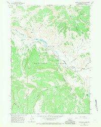 Download a high-resolution, GPS-compatible USGS topo map for Upper Slide Lake, WY (1968 edition)