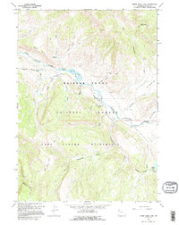 Download a high-resolution, GPS-compatible USGS topo map for Upper Slide Lake, WY (1995 edition)