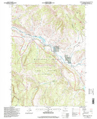 Download a high-resolution, GPS-compatible USGS topo map for Upper Slide Lake, WY (1998 edition)