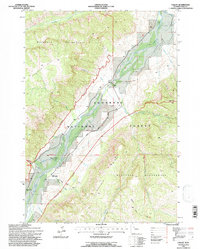 Download a high-resolution, GPS-compatible USGS topo map for Valley, WY (1997 edition)