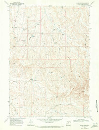 Download a high-resolution, GPS-compatible USGS topo map for Wagon Prong, WY (1972 edition)
