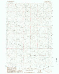Download a high-resolution, GPS-compatible USGS topo map for Wags Pinnacle, WY (1984 edition)