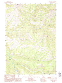 Download a high-resolution, GPS-compatible USGS topo map for Wahb Springs, WY (1989 edition)