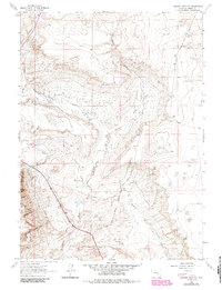 Download a high-resolution, GPS-compatible USGS topo map for Walker Draw NW, WY (1985 edition)