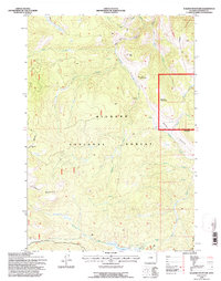 Download a high-resolution, GPS-compatible USGS topo map for Walker Mountain, WY (1997 edition)