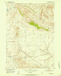 Download a high-resolution, GPS-compatible USGS topo map for Waltman NW, WY (1953 edition)