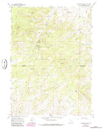 Download a high-resolution, GPS-compatible USGS topo map for Warbonnet Peak, WY (1985 edition)