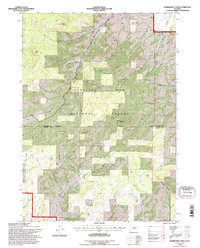Download a high-resolution, GPS-compatible USGS topo map for Warbonnet Peak, WY (1996 edition)