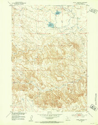 Download a high-resolution, GPS-compatible USGS topo map for Wardel Reservoir, WY (1953 edition)