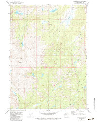 Download a high-resolution, GPS-compatible USGS topo map for Washakie Park, WY (1984 edition)