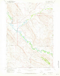 Download a high-resolution, GPS-compatible USGS topo map for Weintz Draw, WY (1971 edition)