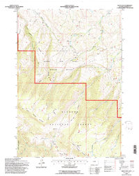 Download a high-resolution, GPS-compatible USGS topo map for West Pass, WY (1997 edition)
