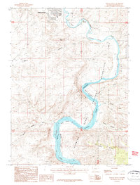 preview thumbnail of historical topo map of Sweetwater County, WY in 1987