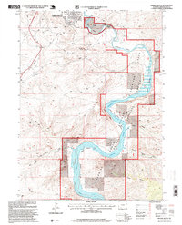 preview thumbnail of historical topo map of Sweetwater County, WY in 1996