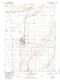 Download a high-resolution, GPS-compatible USGS topo map for Wheatland, WY (1985 edition)