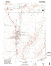 Download a high-resolution, GPS-compatible USGS topo map for Wheatland, WY (1995 edition)