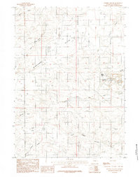 Download a high-resolution, GPS-compatible USGS topo map for Whipple Hollow, WY (1984 edition)