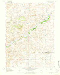Download a high-resolution, GPS-compatible USGS topo map for Whitcomb Hill, WY (1965 edition)