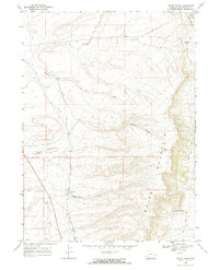 preview thumbnail of historical topo map of Sweetwater County, WY in 1968