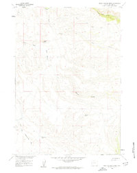 preview thumbnail of historical topo map of Big Horn County, WY in 1960