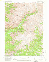 Download a high-resolution, GPS-compatible USGS topo map for Wiggins Peak, WY (1971 edition)