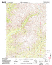 Download a high-resolution, GPS-compatible USGS topo map for Wiggins Peak, WY (1997 edition)