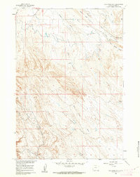 Download a high-resolution, GPS-compatible USGS topo map for Wild Horse Flats, WY (1962 edition)