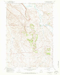 Download a high-resolution, GPS-compatible USGS topo map for Wild Horse Hill, WY (1971 edition)