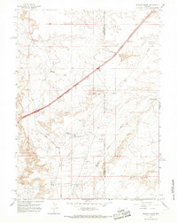 Download a high-resolution, GPS-compatible USGS topo map for Wildcat Butte, WY (1968 edition)