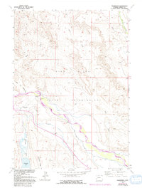 Download a high-resolution, GPS-compatible USGS topo map for Wilderness, WY (1993 edition)