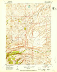 Download a high-resolution, GPS-compatible USGS topo map for Wise Flat, WY (1953 edition)