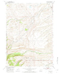Download a high-resolution, GPS-compatible USGS topo map for Wise Flat, WY (1974 edition)