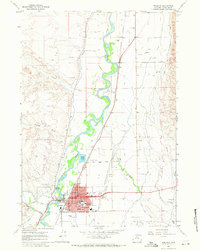 Download a high-resolution, GPS-compatible USGS topo map for Worland, WY (1971 edition)