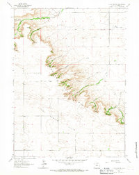 Download a high-resolution, GPS-compatible USGS topo map for Y B O Canyon, WY (1967 edition)