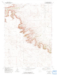 Download a high-resolution, GPS-compatible USGS topo map for Y B O Canyon, WY (1993 edition)